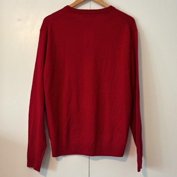 Turnbury Extra Fine Merino Wool V neck sweater size M NWT - Picture 3 of 9